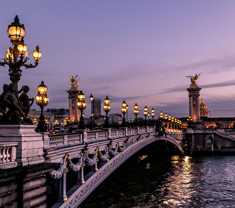 The Pont Alexandre III Bridge in Paris, France